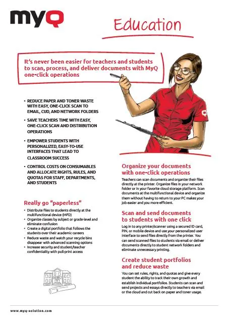 MyQ, Education, software, apps, Arkansas Copier Center