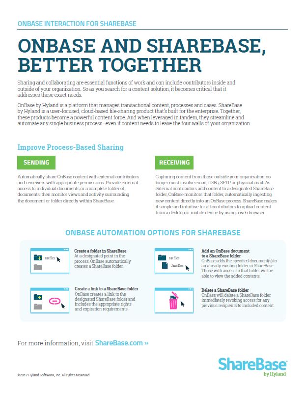 OnBase, ShareBase, Kyocera, Software, Document Management, Arkansas Copier Center