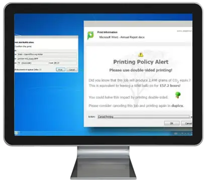 Papercut, Print Policy Alert, Arkansas Copier Center