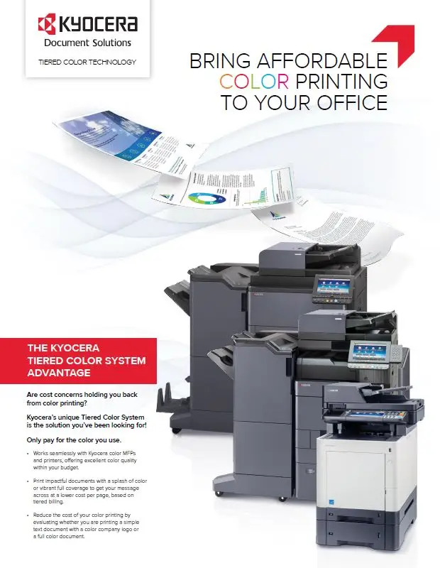 Kyocera, Software, Cost Control And Security, Tiered Color Monitor, Arkansas Copier Center