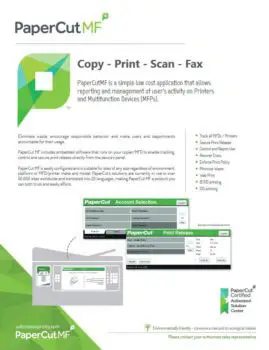 Papercut, Mf, Ecoprintq, Arkansas Copier Center